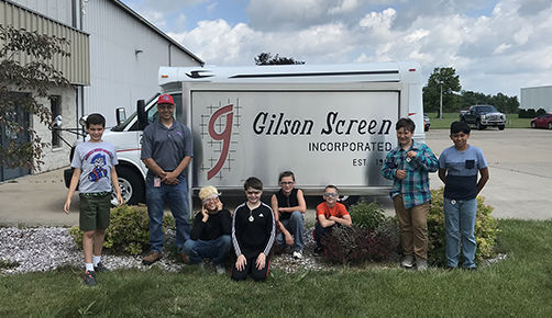 Patrick Henry students tour Gilson Screen Factory